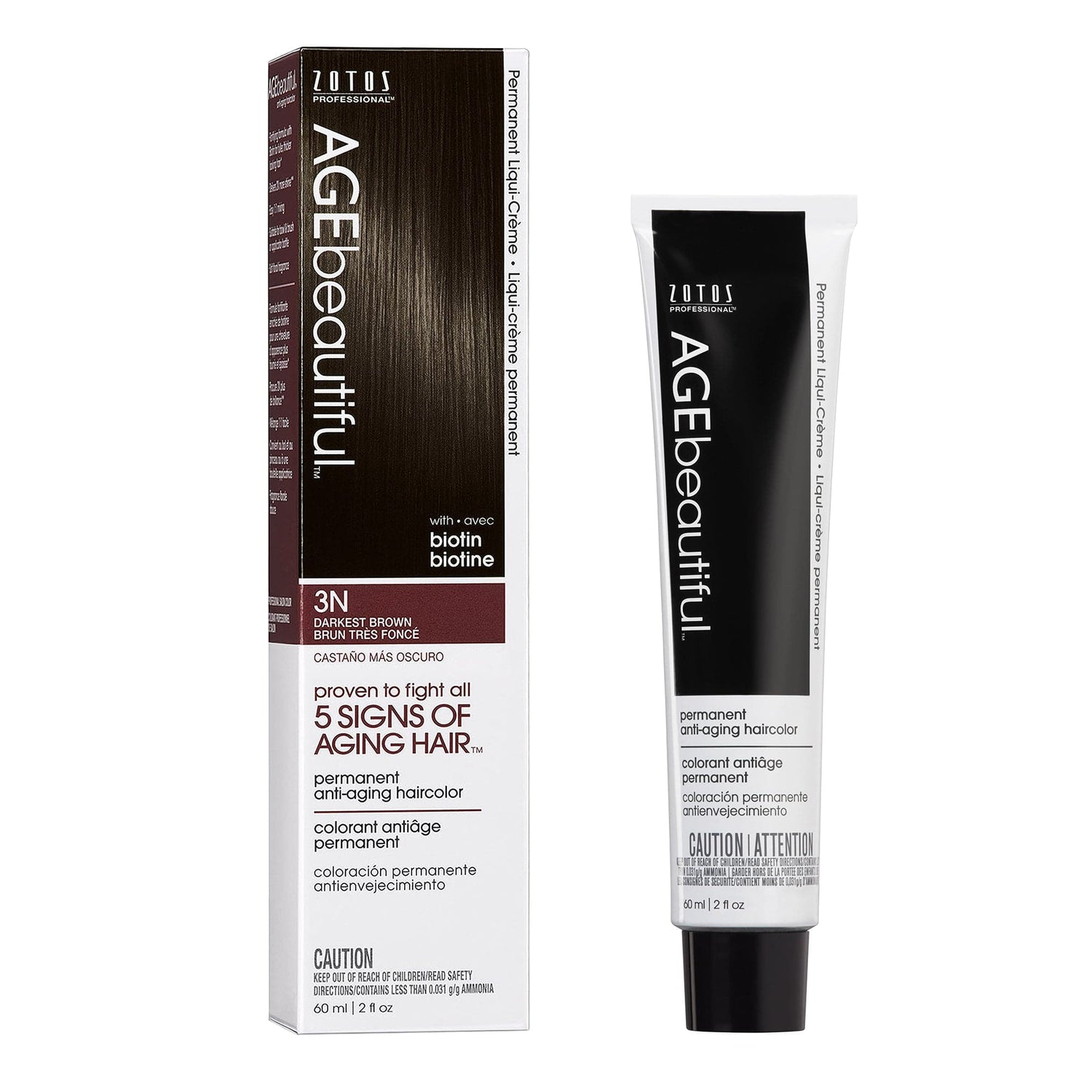 AGEbeautiful® Anti-Aging 100% Gray Coverage Liqui-Crème - Brown Shades