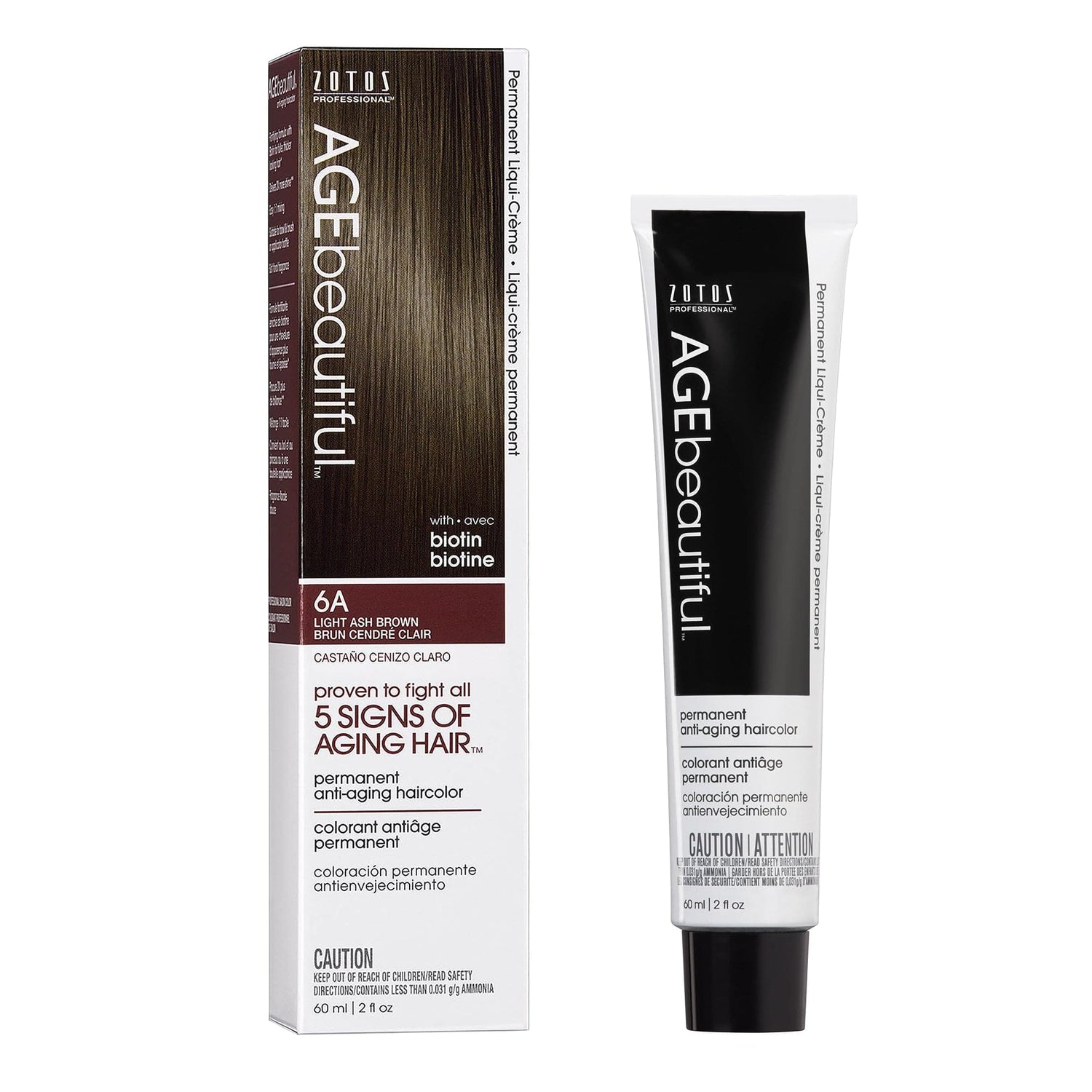 AGEbeautiful® Anti-Aging 100% Gray Coverage Liqui-Crème - Brown Shades