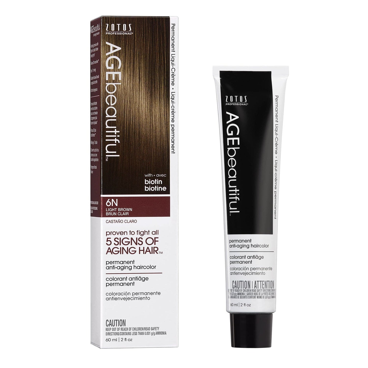 AGEbeautiful® Anti-Aging 100% Gray Coverage Liqui-Crème - Brown Shades